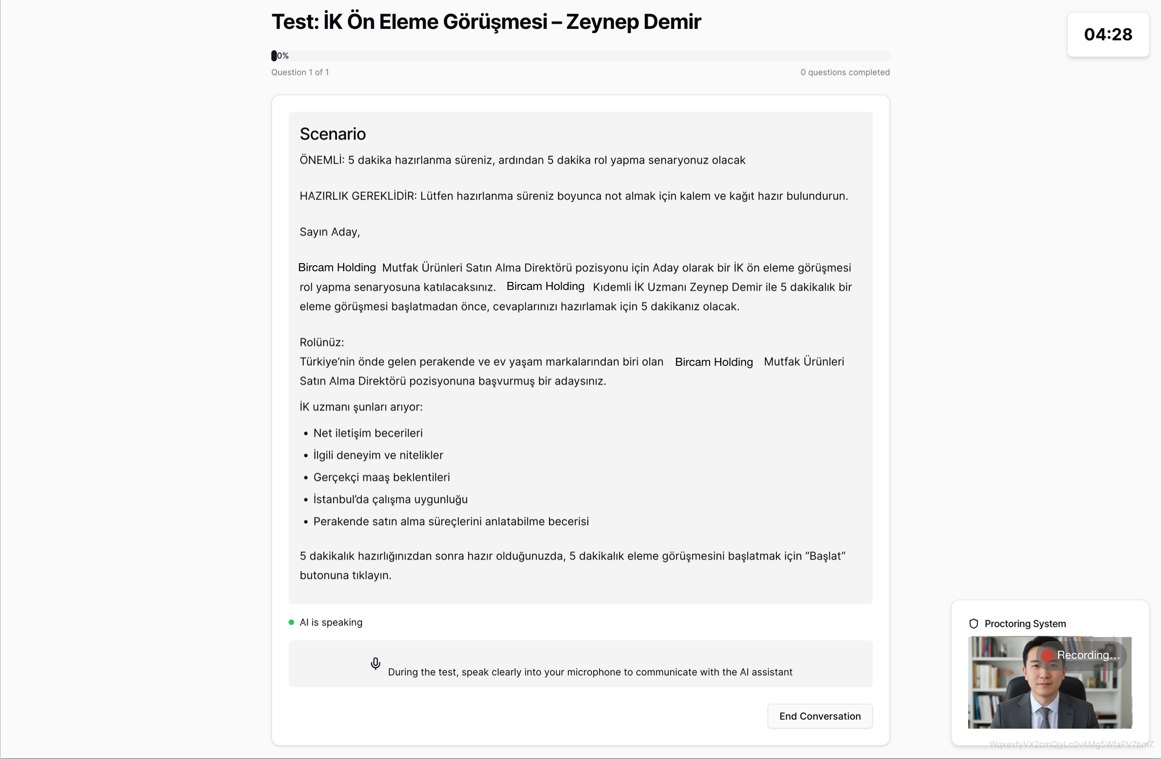 Automated Initial Screening Calls